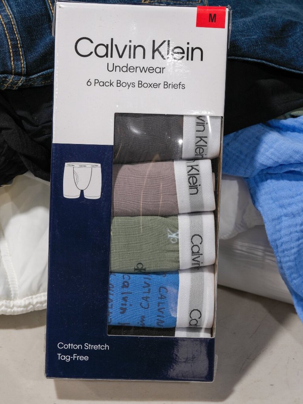 Calvin Klein Underwear 6 Pack Boys Boxer Briefs